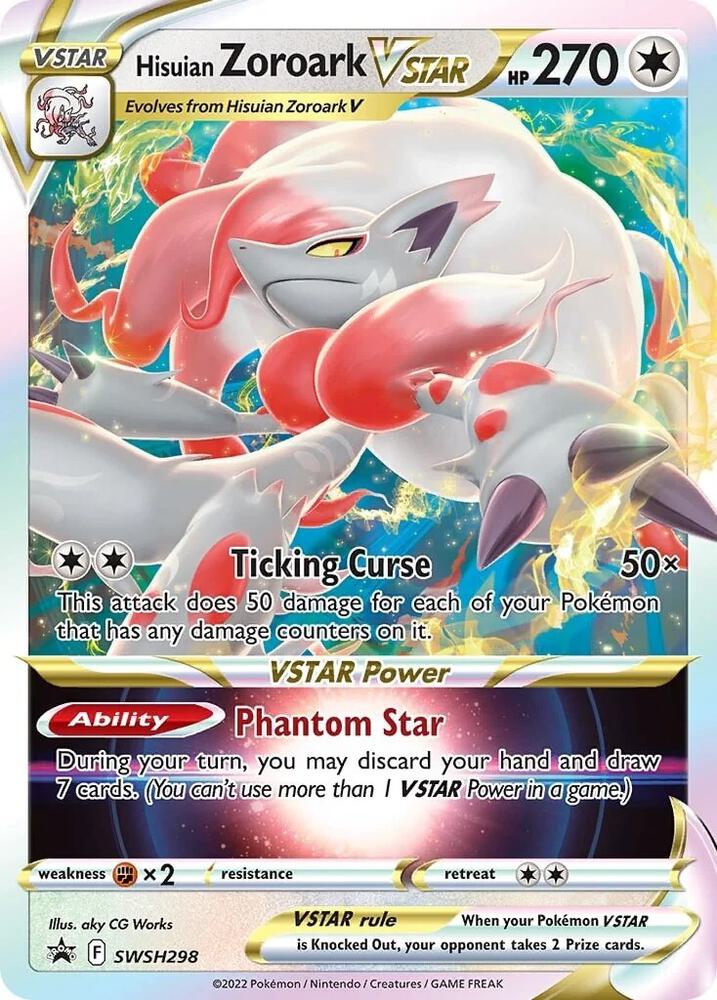Hisuian Zoroark VSTAR - SWSH298-SWSH: Sword & Shield Promo Cards-Promo-Holofoil