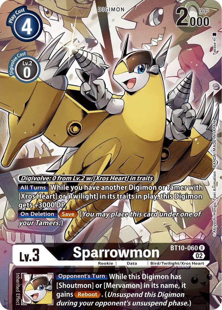 Sparrowmon (Alternate Art)-Xros Encounter-Rare-Foil