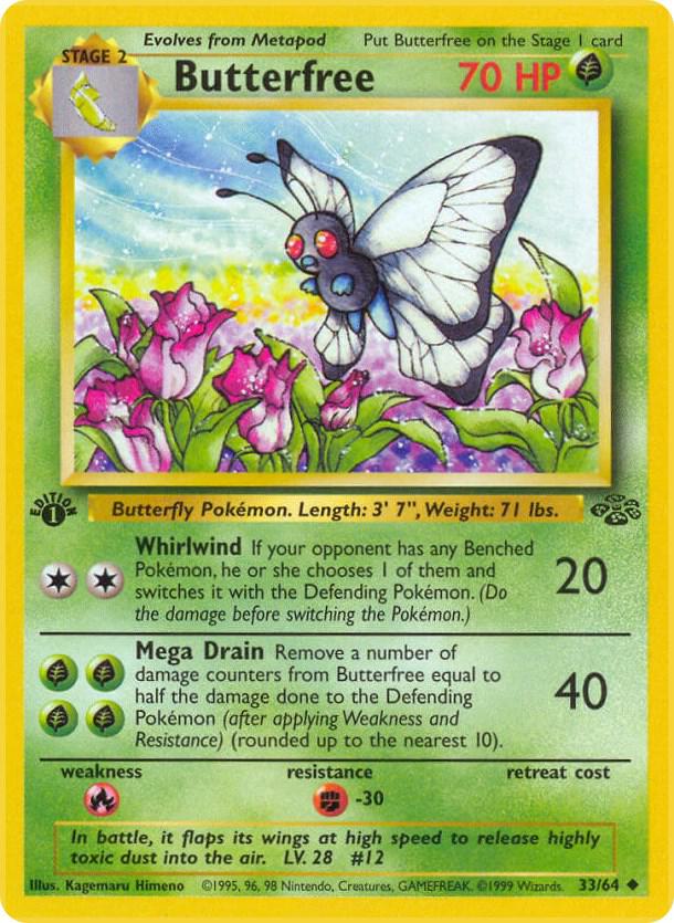 Butterfree-Jungle-Uncommon-1st Edition