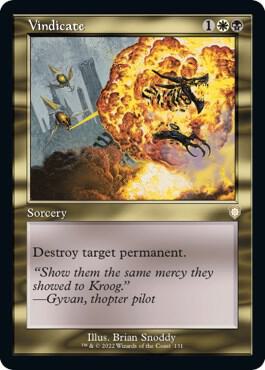 Vindicate (Retro Frame)-Commander: The Brothers' War-R-Normal