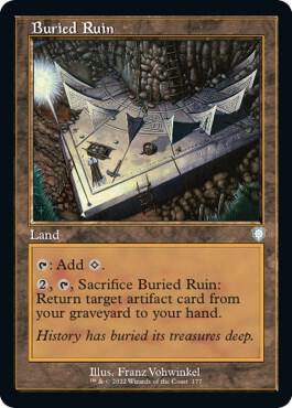 Buried Ruin (Retro Frame)-Commander: The Brothers' War-U-Normal