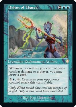 Bident of Thassa (Retro Frame)-Commander: The Brothers' War-R-Normal