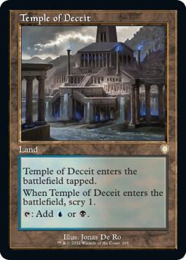Temple of Deceit (Retro Frame)-Commander: The Brothers' War-R-Normal