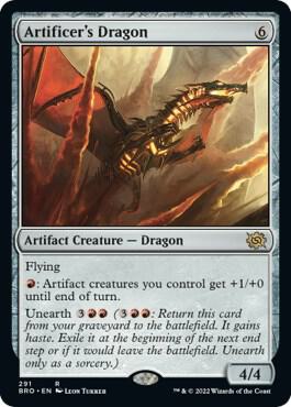 Artificer's Dragon-The Brothers' War-R-Normal