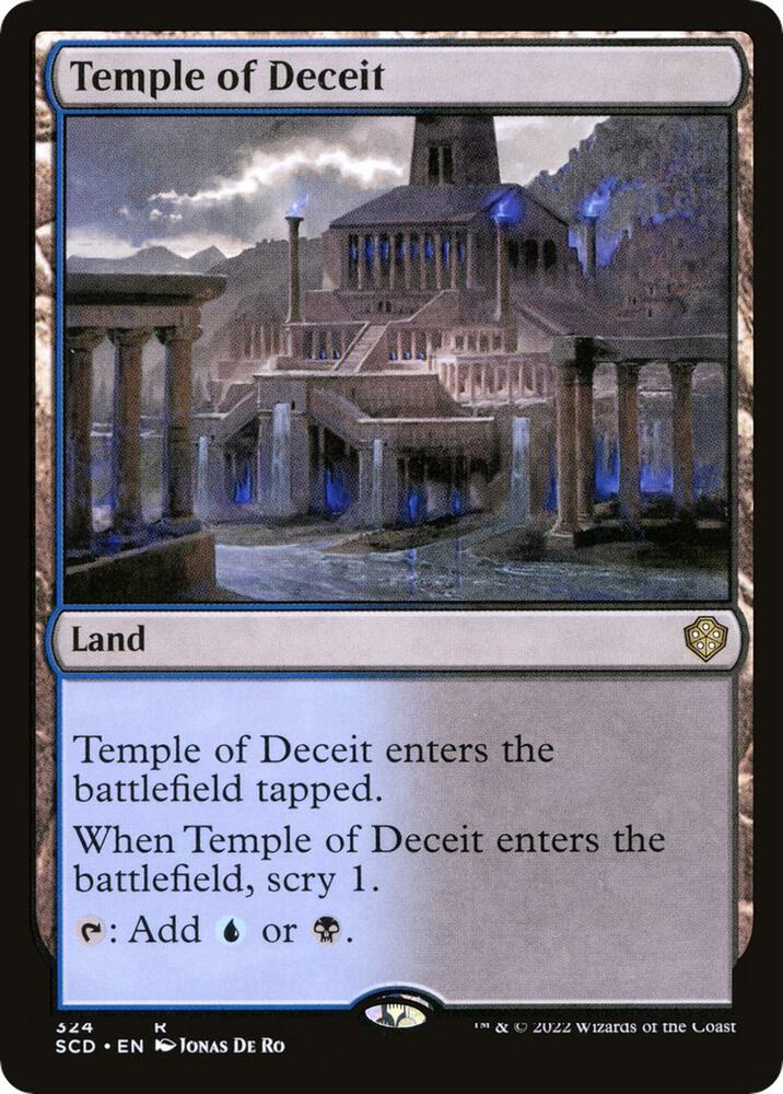Temple of Deceit-Starter Commander Decks-R-Normal