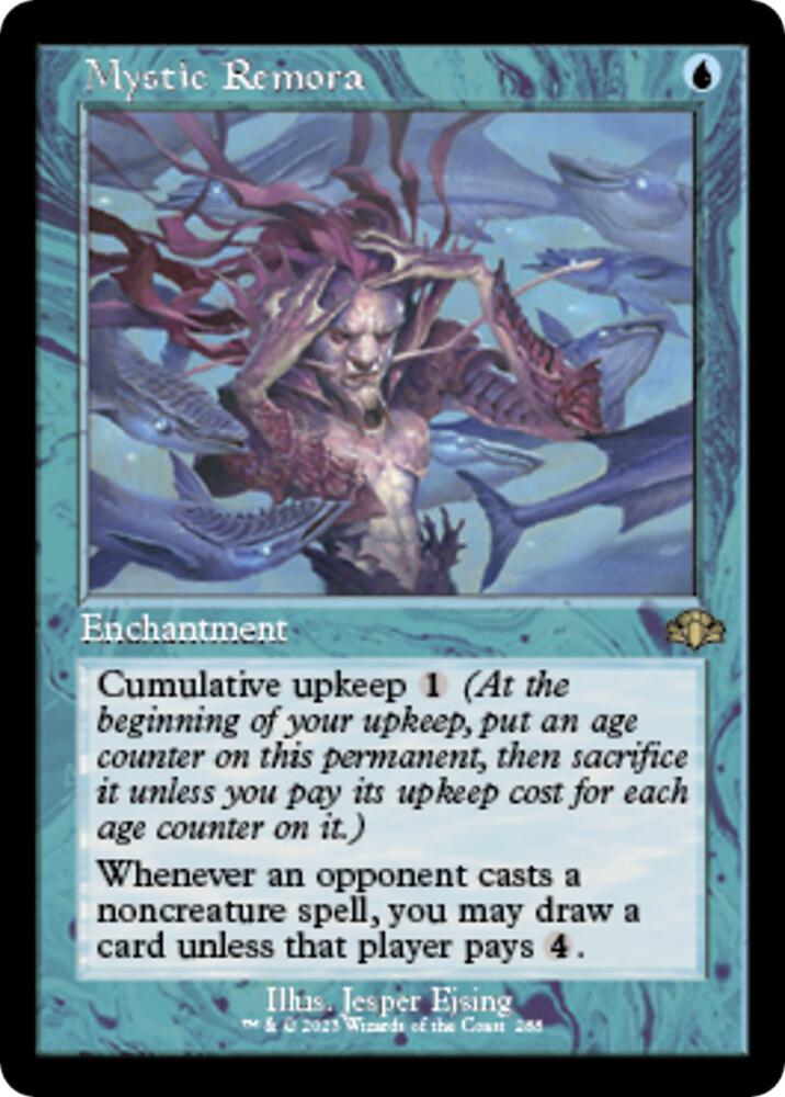Mystic Remora (Retro Frame)-Dominaria Remastered-R-Foil
