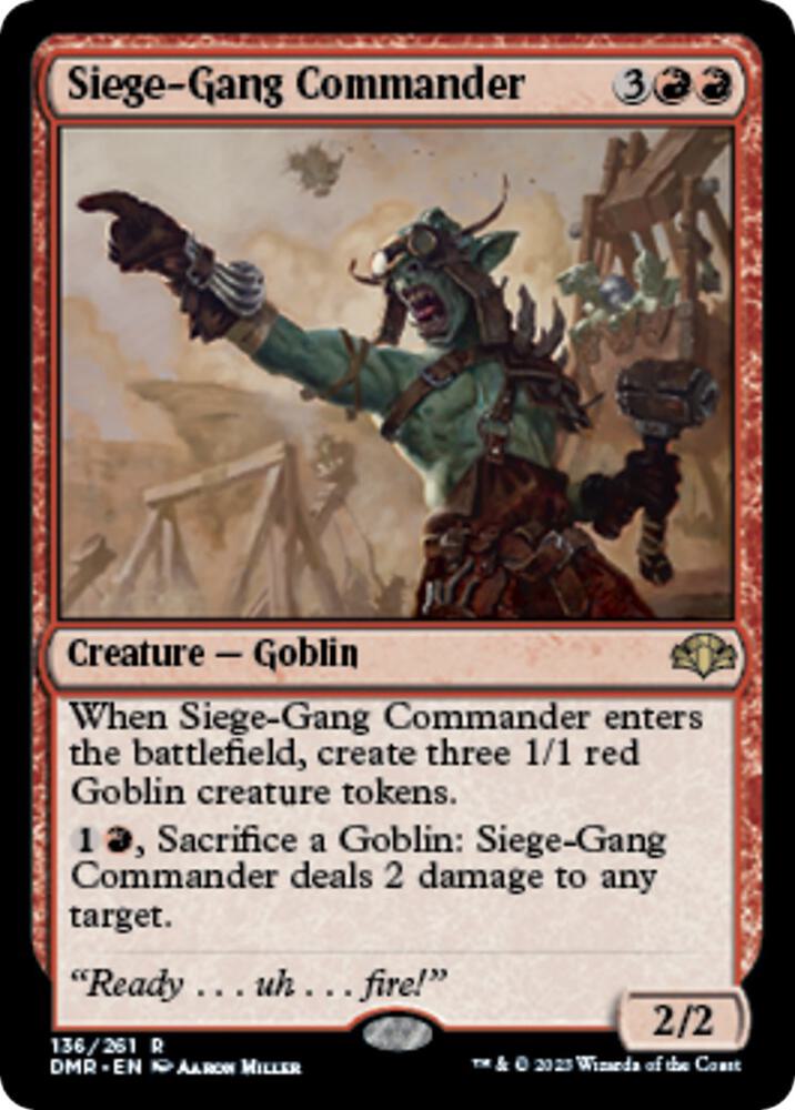 Siege-Gang Commander-Dominaria Remastered-R-Normal