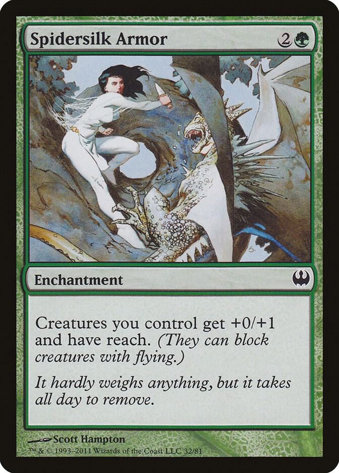 Spidersilk Armor-Duel Decks: Knights vs. Dragons-C-Normal
