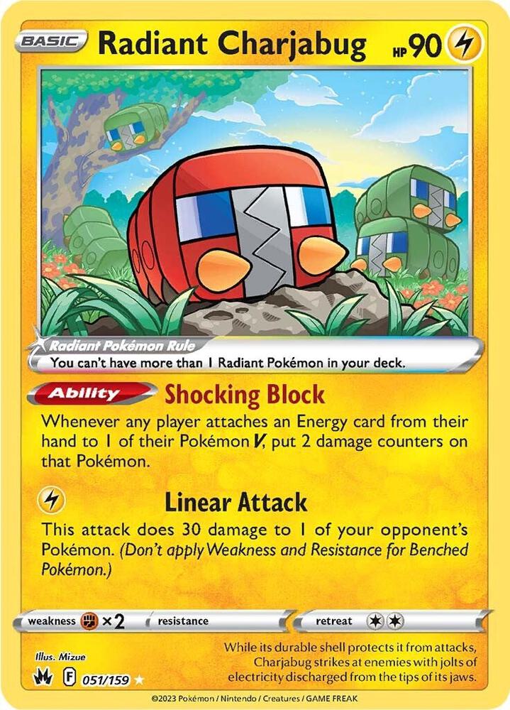 Radiant Charjabug-SWSH: Crown Zenith-Radiant Rare-Holofoil