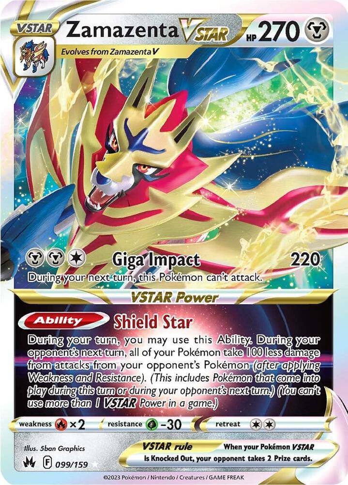 Zamazenta VSTAR-SWSH: Crown Zenith-Ultra Rare-Holofoil