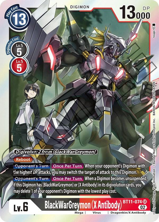 BlackWarGreymon (X Antibody)-Dimensional Phase-Super Rare-Foil