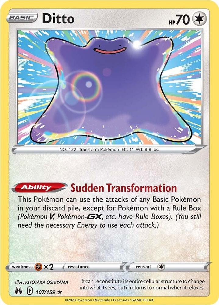 Ditto-SWSH: Crown Zenith-Holo Rare-Holofoil