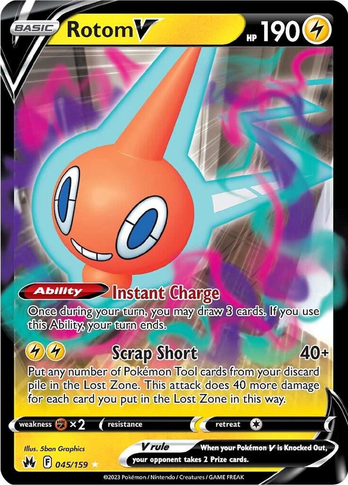 Rotom V-SWSH: Crown Zenith-Ultra Rare-Holofoil