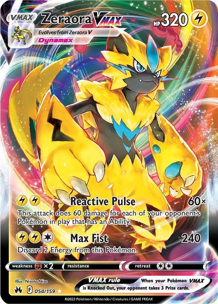 Zeraora VMAX-SWSH: Crown Zenith-Ultra Rare-Holofoil