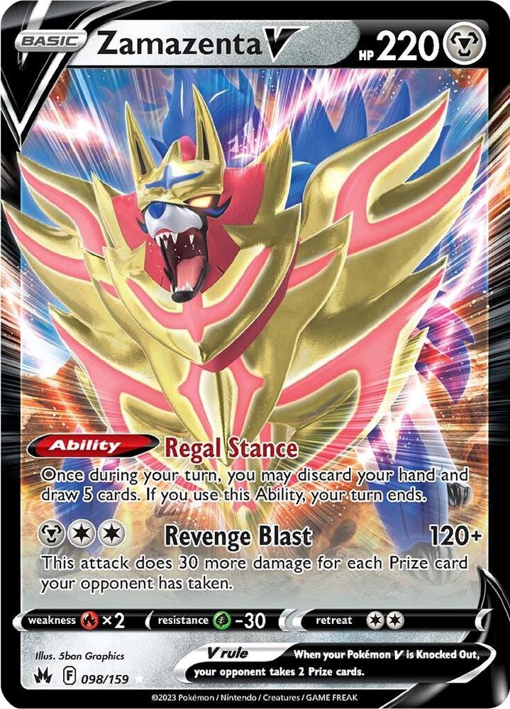 Zamazenta V-SWSH: Crown Zenith-Ultra Rare-Holofoil