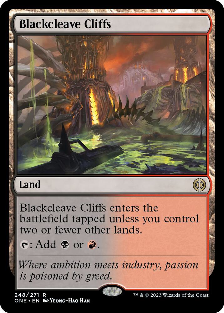 Blackcleave Cliffs-Phyrexia: All Will Be One-R-Normal