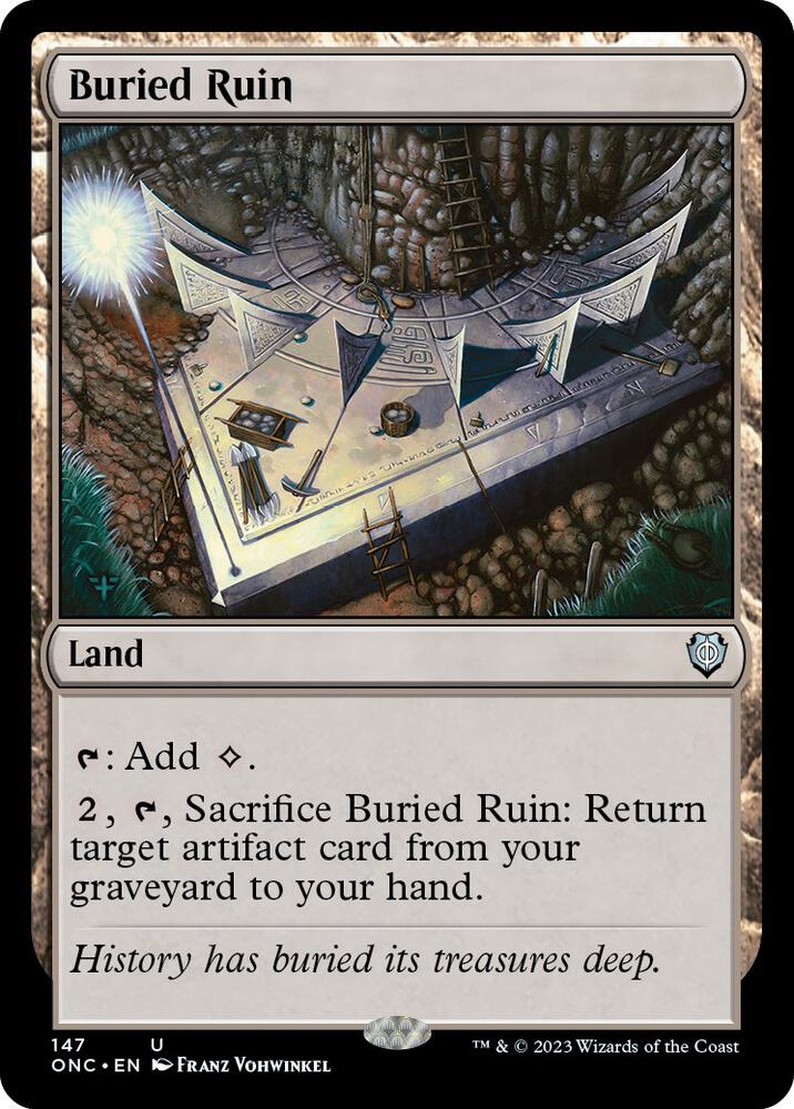 Buried Ruin-Commander: Phyrexia: All Will Be One-U-Normal