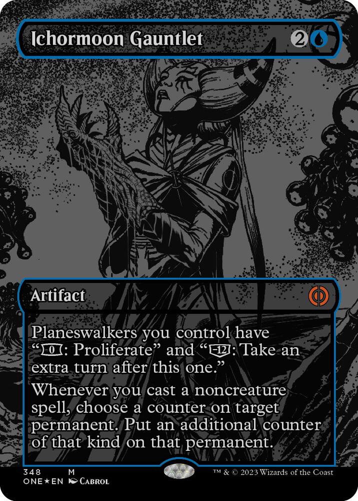 Ichormoon Gauntlet (Oil Slick Raised Foil)-Phyrexia: All Will Be One-M-Foil