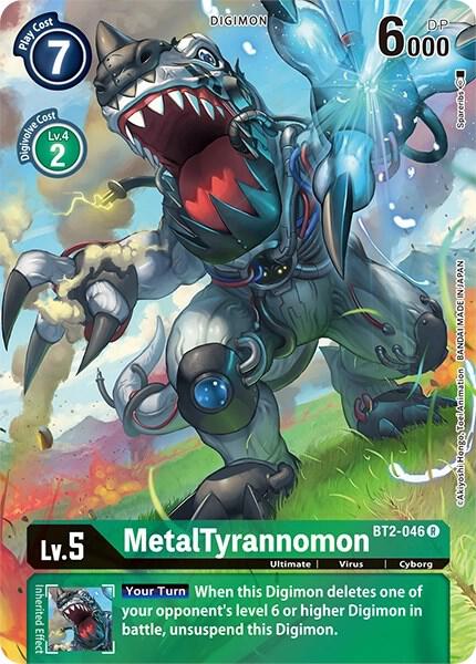 MetalTyrannomon (Alternate Art)-Dimensional Phase-Rare-Foil