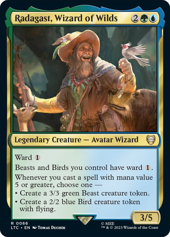 Radagast, Wizard of Wilds-Commander: The Lord of the Rings: Tales of Middle-earth-R-Normal