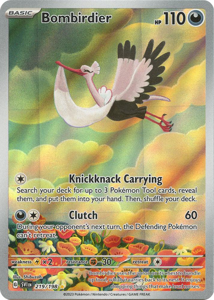 Bombirdier - 219/198-SV01: Scarlet & Violet Base Set-Illustration Rare-Holofoil
