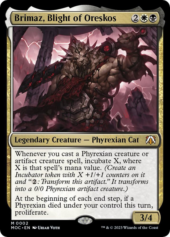 Brimaz, Blight of Oreskos-Commander: March of the Machine-M-Foil