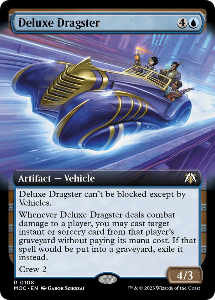 Deluxe Dragster (Extended Art)-Commander: March of the Machine-R-Normal
