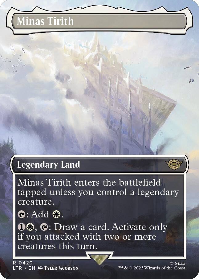 Minas Tirith (0420) (Borderless)-Universes Beyond: The Lord of the Rings: Tales of Middle-earth-R-Foil