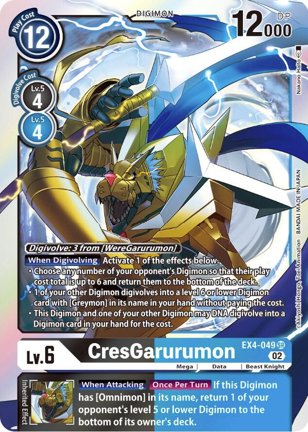 CresGarurumon-Alternative Being Booster-Super Rare-Foil