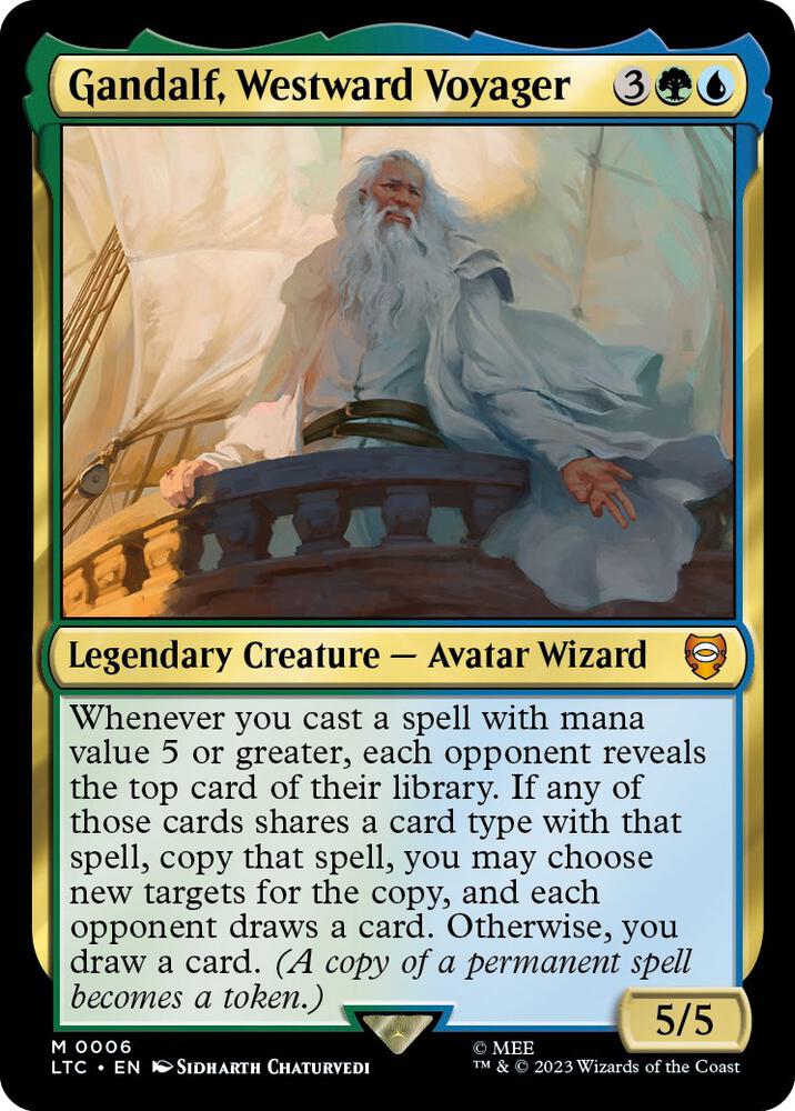 Gandalf, Westward Voyager-Commander: The Lord of the Rings: Tales of Middle-earth-M-Foil