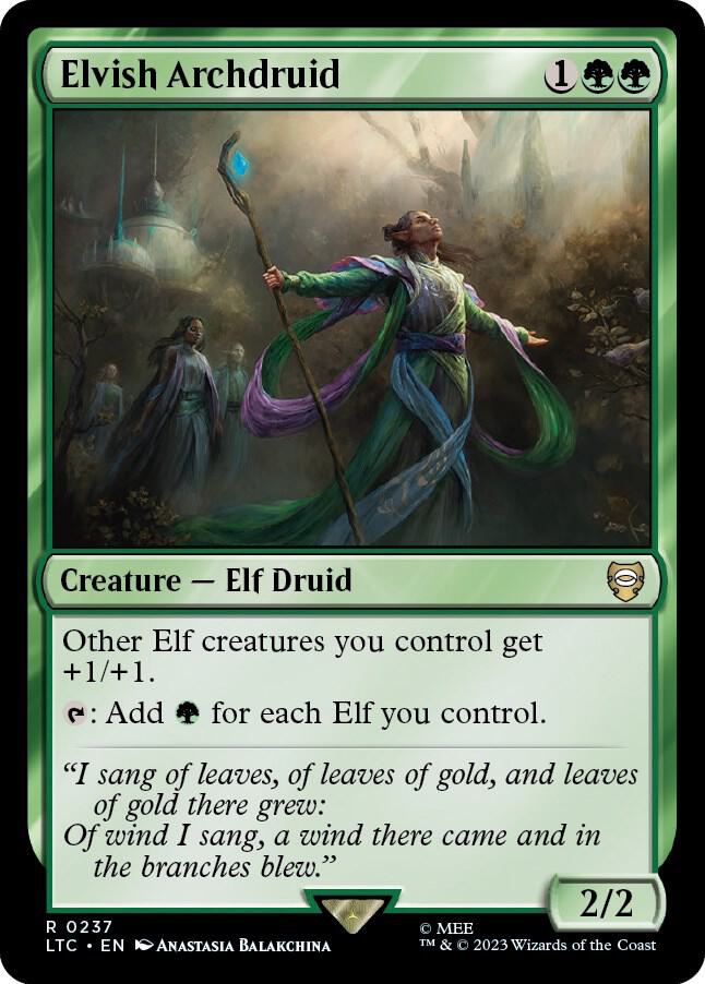 Elvish Archdruid-Commander: The Lord of the Rings: Tales of Middle-earth-R-Normal