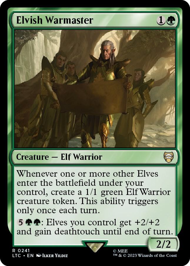 Elvish Warmaster-Commander: The Lord of the Rings: Tales of Middle-earth-R-Normal