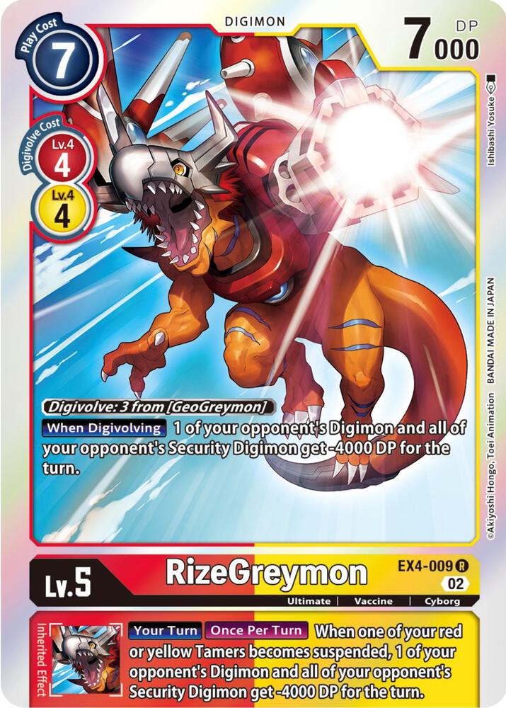RizeGreymon-Alternative Being Booster-Rare-Foil