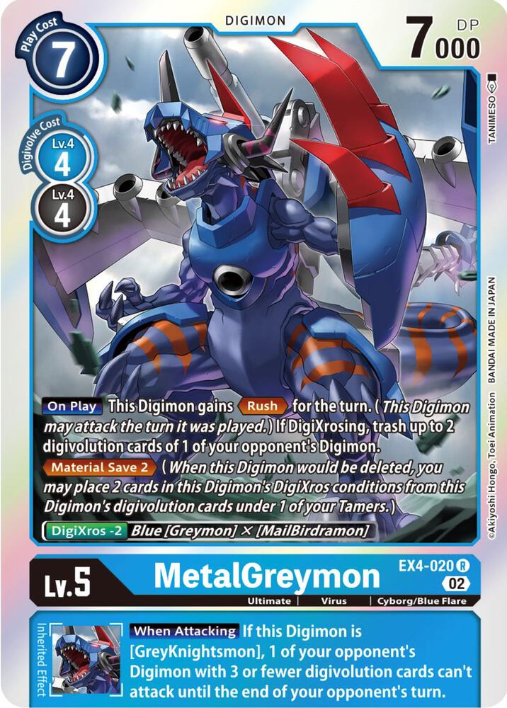 MetalGreymon - EX4-020-Alternative Being Booster-Rare-Foil