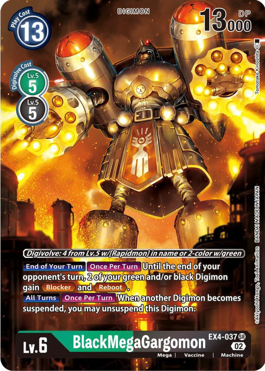 BlackMegaGargomon (Alternate Art)-Alternative Being Booster-Super Rare-Foil
