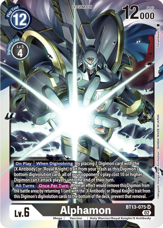 Alphamon-Versus Royal Knights-Super Rare-Foil