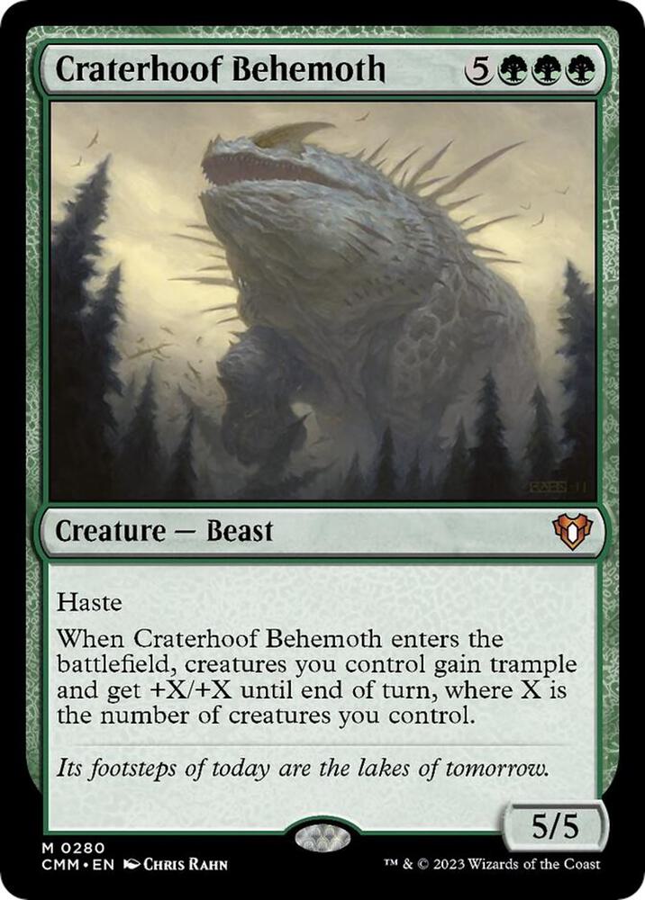 Craterhoof Behemoth-Commander Masters-M-Normal