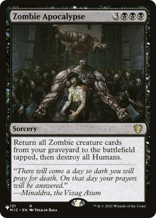 Zombie Apocalypse-The List Reprints-R-Normal