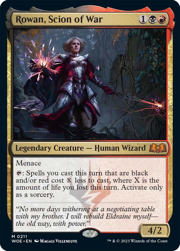 Rowan, Scion of War-Wilds of Eldraine-M-Foil