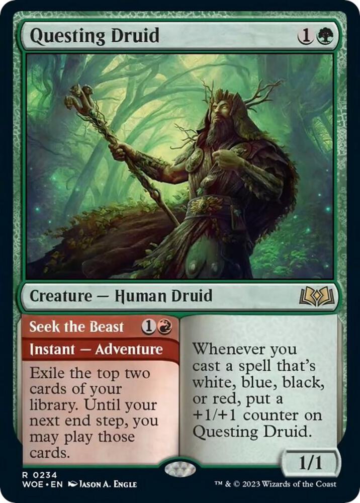 Questing Druid-Wilds of Eldraine-R-Normal