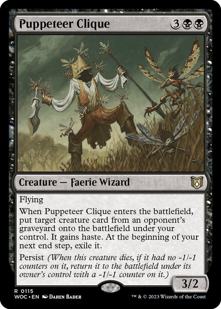 Puppeteer Clique-Commander: Wilds of Eldraine-R-Normal