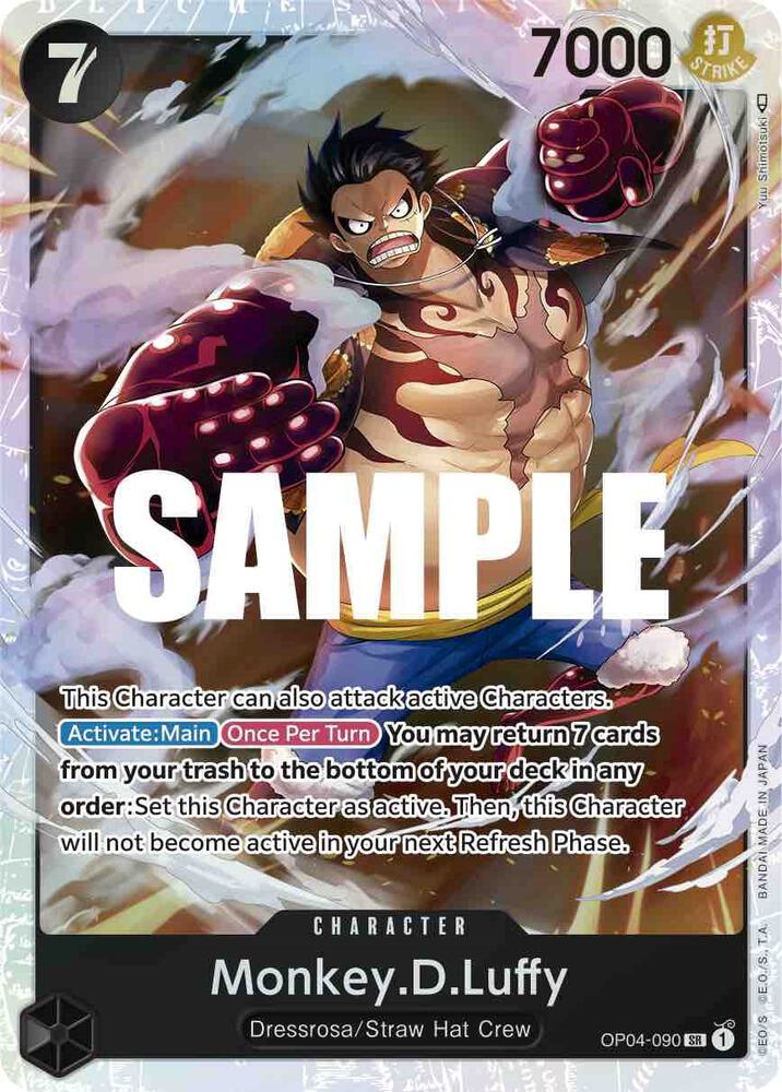 Monkey.D.Luffy (090)-Kingdoms of Intrigue-SR-Foil