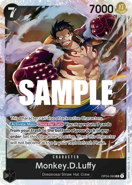 Monkey.D.Luffy (090)-Kingdoms of Intrigue-SR-Foil