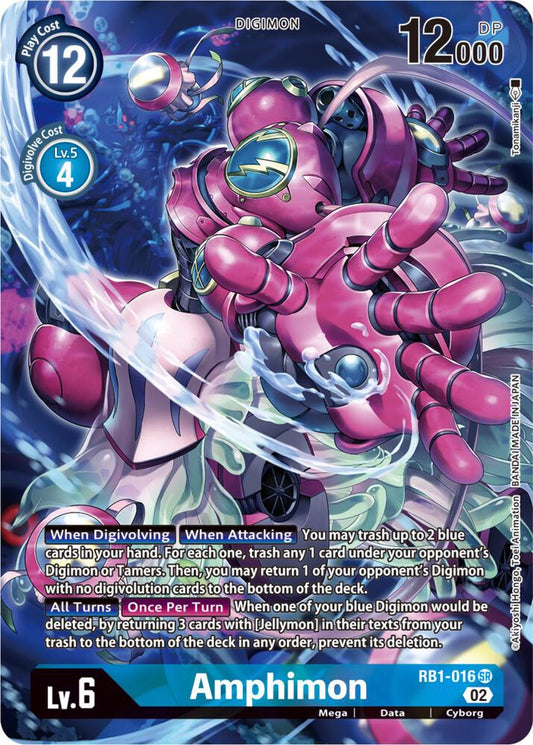 Amphimon (Textured Alternate Art)-Resurgence Booster-Super Rare-Foil