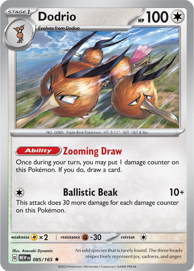 Dodrio-SV: Scarlet & Violet 151-Rare-Reverse Holofoil