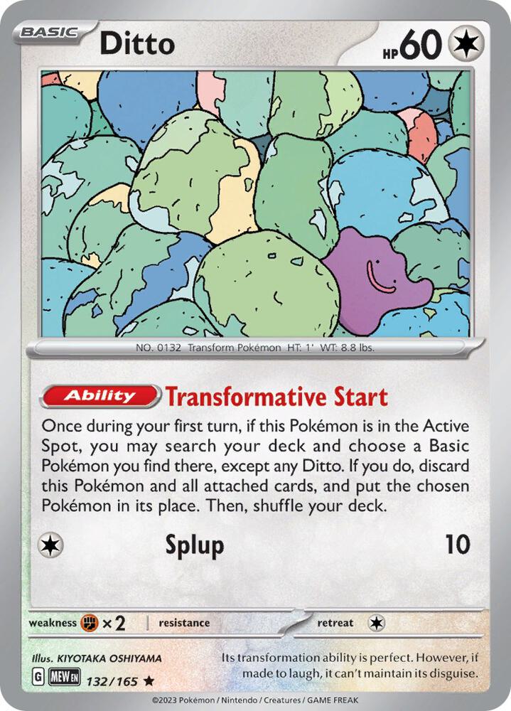 Ditto-SV: Scarlet & Violet 151-Rare-Reverse Holofoil