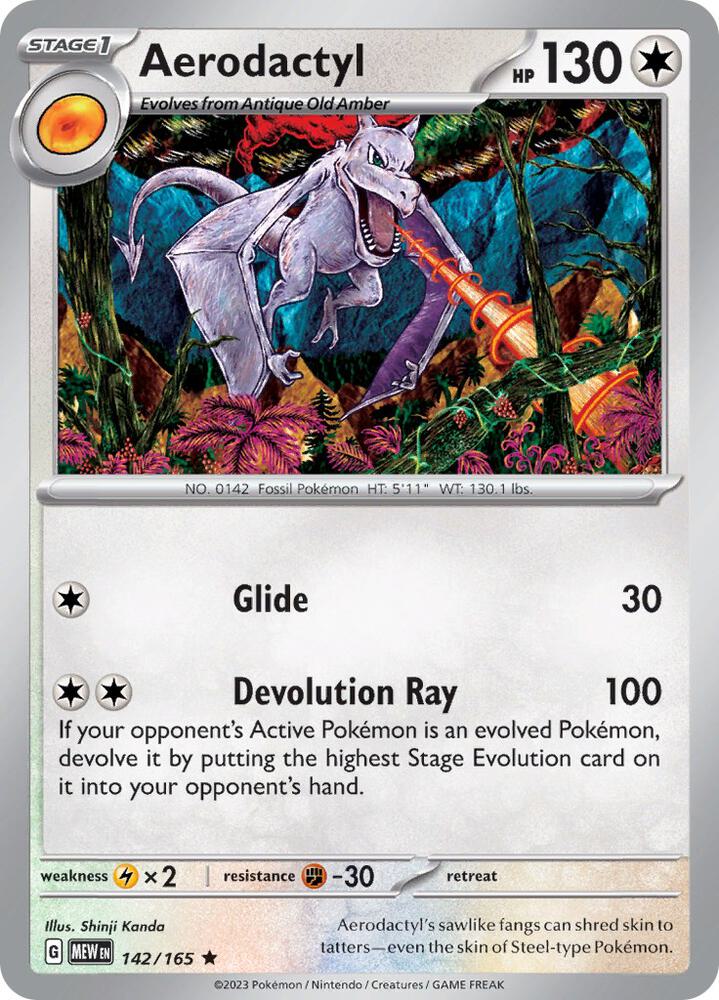 Aerodactyl-SV: Scarlet & Violet 151-Rare-Reverse Holofoil