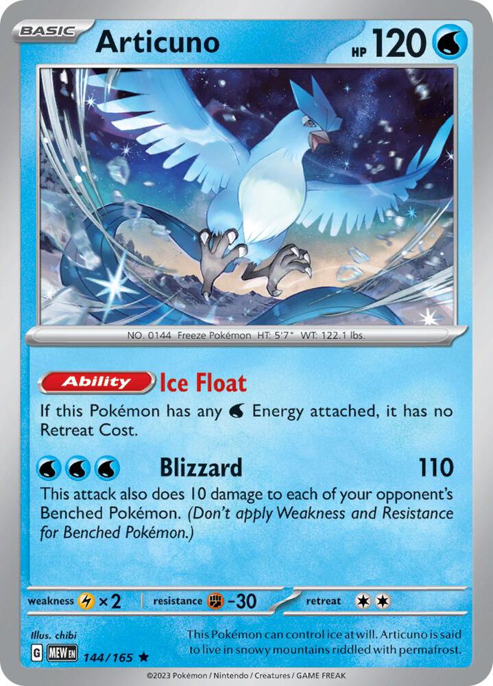 Articuno-SV: Scarlet & Violet 151-Rare-Reverse Holofoil