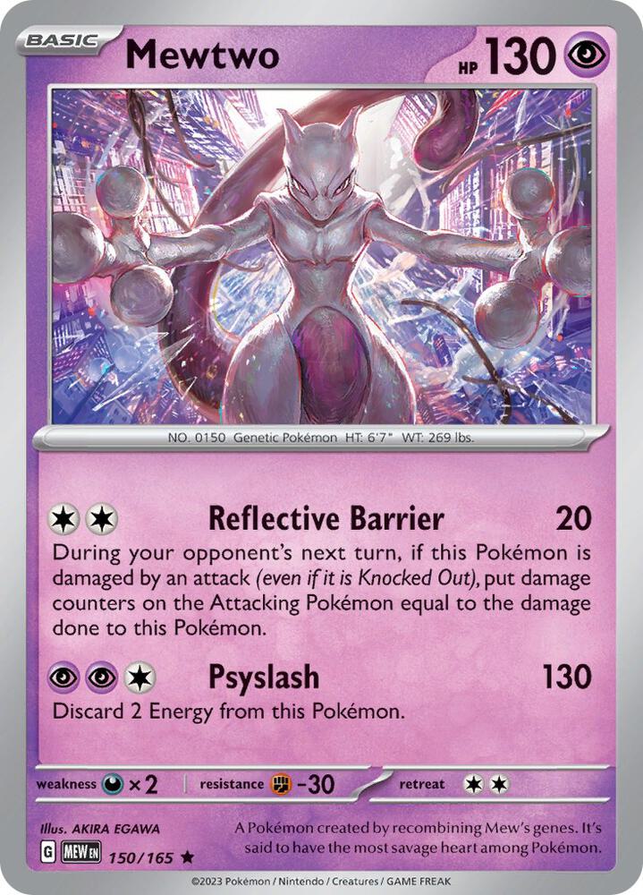 Mewtwo-SV: Scarlet & Violet 151-Rare-Reverse Holofoil