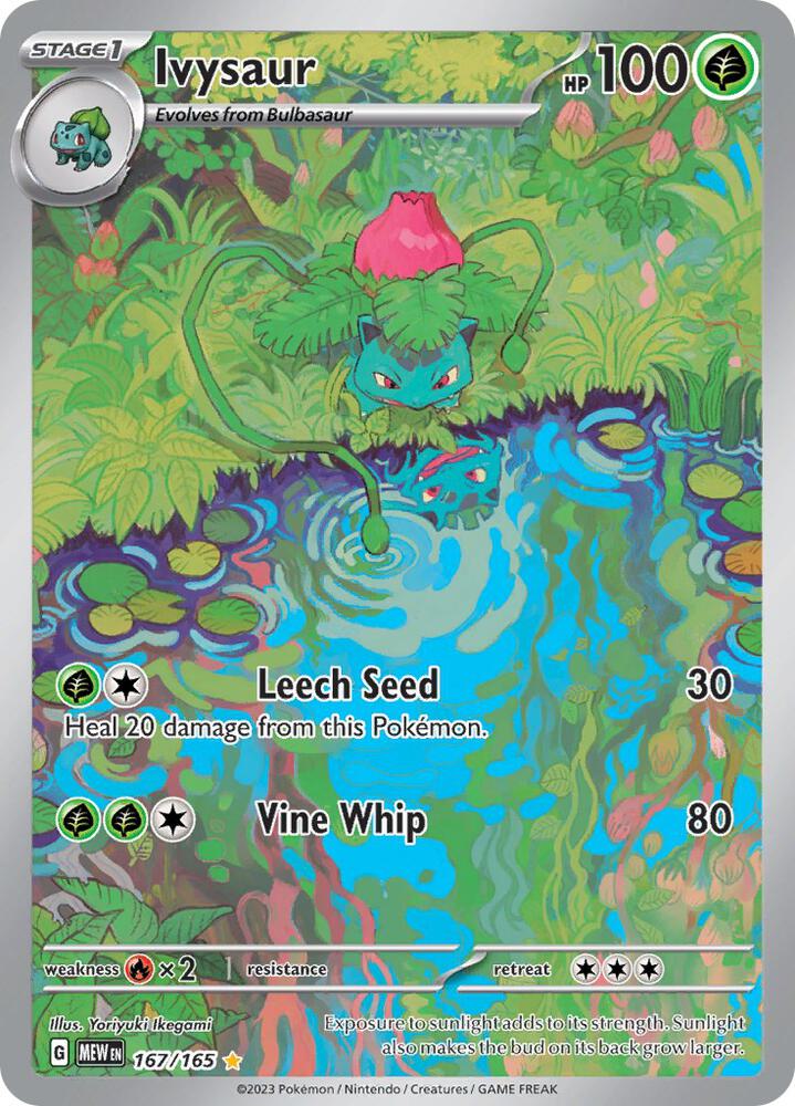 Ivysaur - 167/165-SV: Scarlet & Violet 151-Illustration Rare-Holofoil